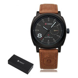 Relojes Impermeables Curren Leather Business Para Hombre