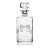 Home And Bar Essentials Best Man Whiskey Decanter, Medium, C