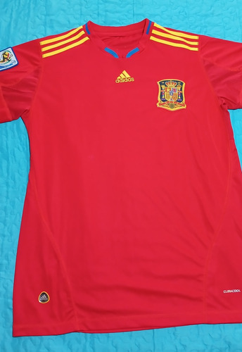 Camiseta España 2010 Retro Campeón  Con Parche Mundial
