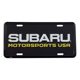 Subaru Motorsports Usa Logo - Placa Oficial Wrx Sti Jdm Impr