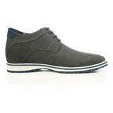 Zapato Casual Barret Azul Max Denegri +7cms De Altura