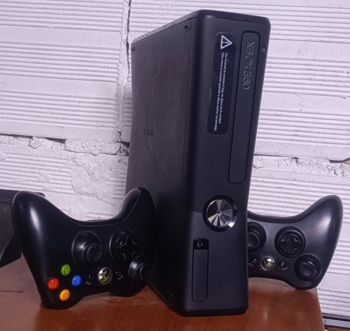 Xbox 360 Slim Chip 5.0 Dos Controles 5 Juegos Envío Gratis 