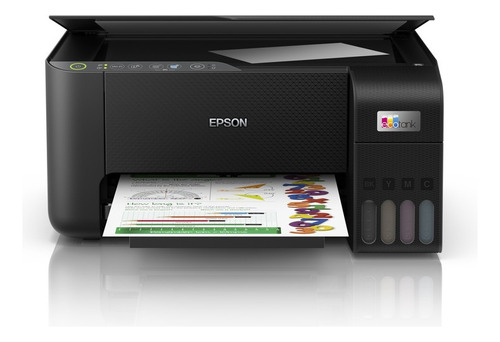 Multifuncional 3 Em 1 Ecotank L3250 Epson Cor Preto Bivolt