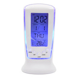 Reloj Despertador Alarma Digital Led Temperatura Fecha Mesa