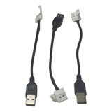 3 Pzas Conector Usb A Clip 8 Mm Tira Led 3528 2 Pines Robot