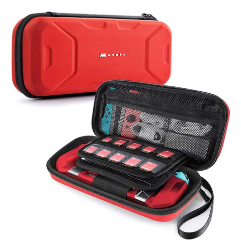 Estuche Rígido Mumba, Para Nintendo Switch / Oled, Rojo