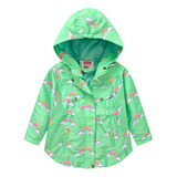 Camisa Infantil N Coat Com Capuz, Corta-vento, Zíper, Desenh