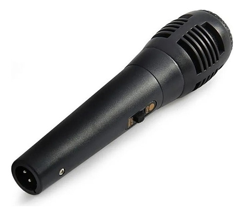 Microfono Con Cable Plug De Mano Karaoke Color Negro
