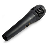 Microfono Con Cable Plug De Mano Karaoke Color Negro
