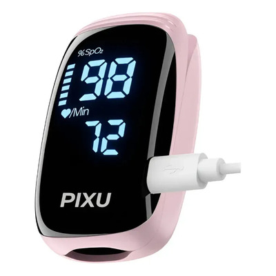 Oximetro De Dedo Digital Para Adulto Y Niño Recargable Pixu Rosa | Envío gratis