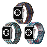 Malla Elastica Para Apple Watch 42-44-45mm Flor-fash-flecha