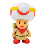 Figura De Toad Explorador 12 Cm Juguetes De Super Mario Bros