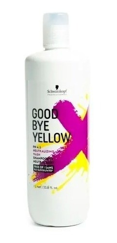 Schwarzkopf Good Bye Yellow Shampoo Neutralizante X 1000 Ml