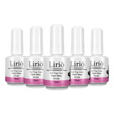 Kit Top Coat Lirió 15ml Durabilidade Unhas Gel Acrigel