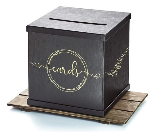 Hayley Cherie - Caja De Tarjeta De Regalo Negra Con Diseño D