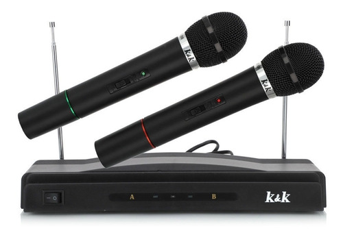 Doble Microfono Inalambrico .1km Dual Rockstar Kk306