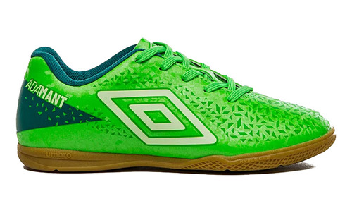 Chuteira Umbro Adamant Futsal Juvenil Verde Branco