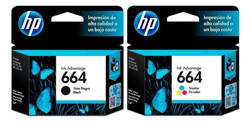 Pack Cartuchos Hp 664 Original Hp 1115 2135 3635 4535 4675