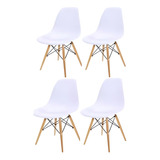 Kit 4 Sillas Charles Eames Madera - Eiffel