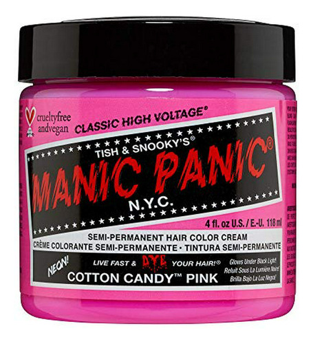 Manic Panic Algodón De Azúcar Rosa Tinte De Pelo - Clásico A