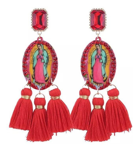 Aros Trendy Virgen Guadalupe Hipoalergénico  / Canale Donna 