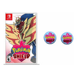 Pokemon Shield + 2 Grips Nintendo Switch Nuevo