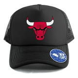 Gorra Trucker Chicago Bulls Roja Nba New Caps