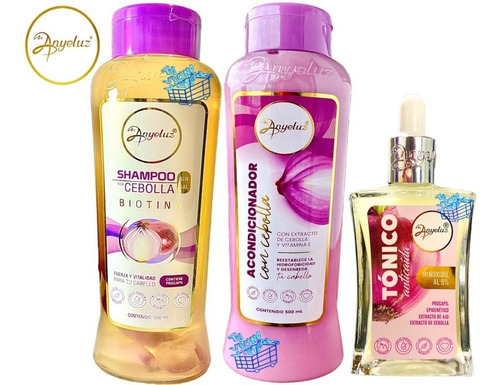 Shampoo Anyeluz, Tonico, Acondi - mL a $100