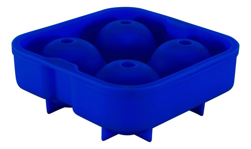 Molde De Silicona Para Bolas De Hielo 4.5 Cm - Cukin Color Azul Oscuro