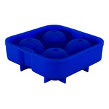 Molde De Silicona Para Bolas De Hielo 4.5 Cm - Cukin Color Azul Oscuro