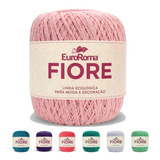 Linha Tricô Crochê Barbante Fiore 2 - 8/4 500m 150g Euroroma Cor Rosa Bebê 510