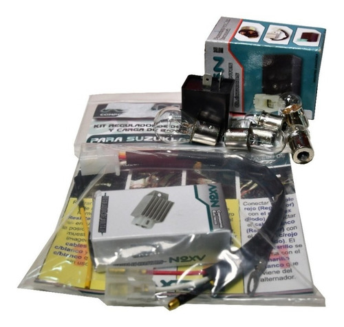 Kit Completo De Luces Suzuki Ax 100 12v Filame (sin Bateria)