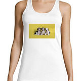 Musculosa Mujer Perros 6 Perrito Con Camisa De Vestir