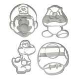 Moldes Cortantes Super Mario Bross 4 Piezas Impresion 3d