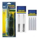 Kit Ferro Solda Hikari Power 30w + 4 Pontas + 2 Resistências