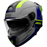 Casco Moto Axxis Hawk Evo Daytona C2 Gris Mate Doble Visor