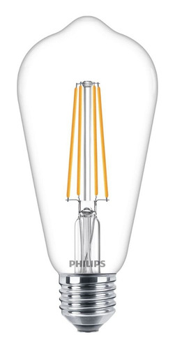 Lámpara Led 6w Tubular Filamento St64 E27 Ledclassic Philips