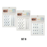 Face Sticker De Cristales Strass Adhesivo Facial Brillante