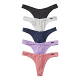 Pack 5 Colaless Algodon Victoria's Secret Pink Talla S