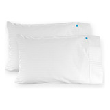 2 Fundas De Almohada Estándar Good Night Luxury Home 300 H Satinado