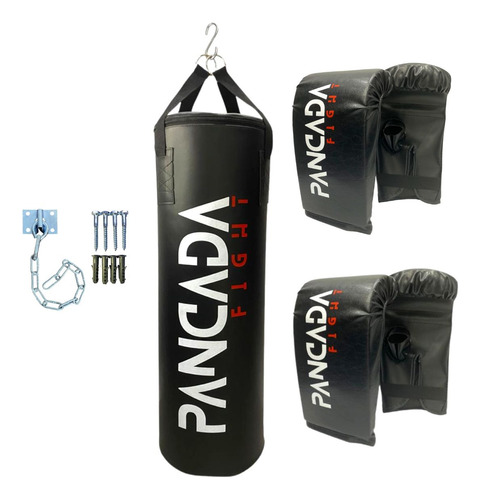 Saco De Boxe Profissional  90 Cm   +2 Bate Saco + Suporte