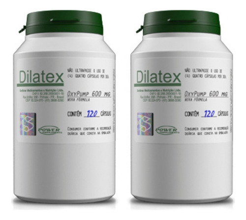 2 Unidades De Dilatex Extra Pump, Massa Muscular Magra!