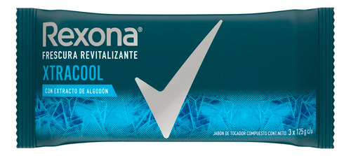 Jabon En Barra De Tocador Rexona Xtracool 3 Unidades X 125 G