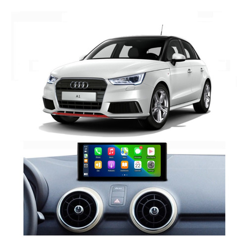 Multimídia Android Audi A1 2012-2018 Carplay/aa 10.2 Pol 4gb