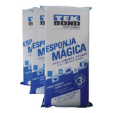 Esponja Mágica Kit 3 Unidades Para Limpeza Pesada Tek Bond