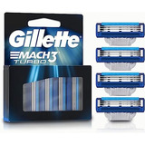 Cartuchos Para Máquina De Afeitar Gillette Mach3 Turbo 4 Cartuchos