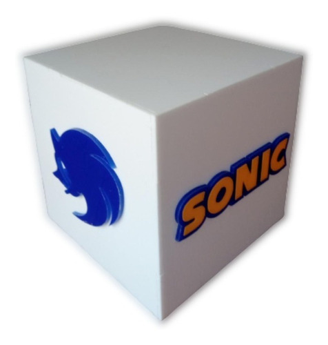 Luminária Sonic De Mesa Ou Cabeceira Game Branca Luminaria