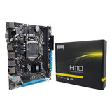 Placa Mãe H310m Ddr4 Lga1151 Nvme Rede 1000 Cor Preto