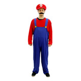 Disfraz De Mario Bros Con Bigotes Adulto