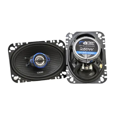 Bocinas Coaxiales 4x6 Carbon Audio 250w Color Negro | Meses sin interés